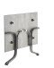 Klapptisch >Boulevard< in Beton hell, Polytec® - 120x73x80cm (BxHxT)