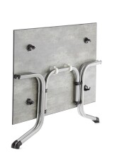 Klapptisch >Boulevard< in Beton hell, Polytec® - 140x73x90cm (BxHxT)