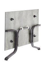 Klapptisch >Boulevard< in Beton hell, Polytec® - 140x73x90cm (BxHxT)