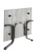 Klapptisch >Boulevard< in Beton hell, Polytec® - 140x73x90cm (BxHxT)