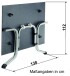 Klapptisch >Boulevard< in Beton hell, Polytec® - 140x73x90cm (BxHxT)