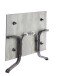 Klapptisch >Boulevard< in Beton hell, Polytec® - 140x73x90cm (BxHxT)