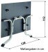 Klapptisch >Boulevard< in Beton hell, Polytec® - 140x73x90cm (BxHxT)