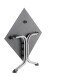 Klapptisch >Boulevard< in Schiefer anthrazit, Polytec® - 80x73x80cm (BxHxT)