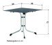 Klapptisch >Boulevard< in Schiefer anthrazit, Polytec® - 80x73x80cm (BxHxT)