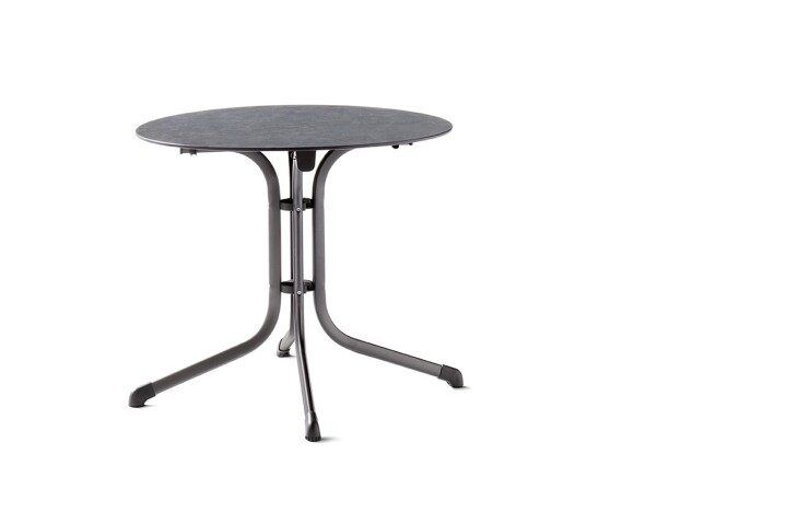 Klapptisch >Boulevard< in Schiefer anthrazit, Polytec® - 73x85cm (HxD)