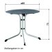 Klapptisch >Boulevard< in Schiefer anthrazit, Polytec® - 73x85cm (HxD)