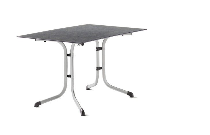 Klapptisch >Boulevard< in Schiefer anthrazit, Polytec® - 120x73x80cm (BxHxT)