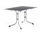 Klapptisch >Boulevard< in Schiefer anthrazit, Polytec® - 120x73x80cm (BxHxT)