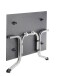 Klapptisch >Boulevard< in Schiefer anthrazit, Polytec® - 140x73x90cm (BxHxT)