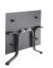 Klapptisch >Boulevard< in Schiefer anthrazit, Polytec® - 140x73x90cm (BxHxT)