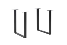 Tischbein >Tables< in schwarz, Metall -...