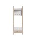 Kompaktgarderobe >Hoyvik< in Sonoma Eiche / Weiss  - 66,4x200,1x41,2cm (BxHxT)