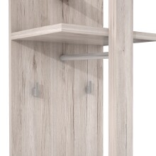 Garderobenpaneel >Attrus< in Sandeiche  - 40x198,5x38,5cm (BxHxT)