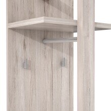 Garderobenpaneel >Attrus< in Sandeiche  - 40x198,5x38,5cm (BxHxT)