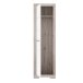 Garderobenschrank >Attrus< in Weiss Glanz / Sandeiche - 58,4x198,5x36,3 (BxHxT)