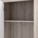 Garderobenschrank >Attrus< in Weiss Glanz / Sandeiche - 58,4x198,5x36,3 (BxHxT)
