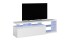 Wohnzimmer-Set >Blue Tech< in weiß glänzend - 150x43x41 (BxHxT)