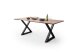 Baumkantentisch >Calabria< in Akazie natur / anthrazit - 160x76,5x90 (BxHxT)
