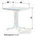 Klapptisch >Boulevard< in Mamor weiß, mecalit®-PRO - 69x72x69cm (BxHxT)