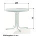Klapptisch >Boulevard< in Mamor weiß, mecalit®-PRO - 72x85cm (HxD)