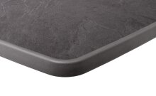 Klapptisch >Boulevard< in Schiefer anthrazit, mecalit®-PRO - 72x99cm (HxD)