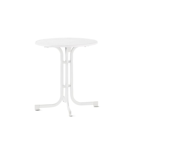 Klapptisch >Boulevard< in Mamor weiß, mecalit®-PRO - 72x68cm (HxD)
