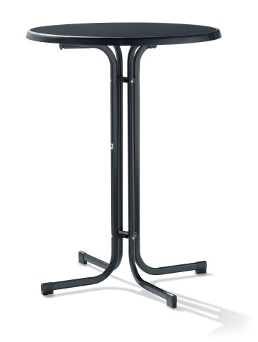 Stehtisch >Party< in Schiefer anthrazit, mecalit®-PRO - 112x86cm (HxD)