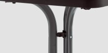 Stehtisch >Party< in Schiefer anthrazit, mecalit®-PRO - 112x86cm (HxD)