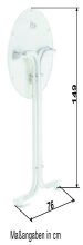 Stehtisch >Party< in Schiefer anthrazit, mecalit®-PRO - 112x86cm (HxD)