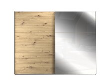 Schwebetürenschrank >TRONDHEIM< in Artisan Eiche - 269,8x210,5x62,9cm (BxHxT)