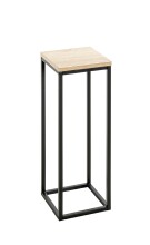 Blumentisch >52567< in eiche, schwarz, MDF, Metall...