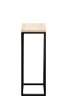 Blumentisch >52567< in eiche, schwarz, MDF, Metall - 19x54x19cm (BxHxT)