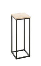 Blumentisch >52567< in eiche, schwarz, MDF, Metall...