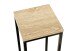 Blumentisch >52567< in eiche, schwarz, MDF, Metall - 19x54x19cm (BxHxT)