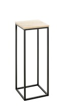 Blumentisch >52568< in eiche, schwarz, MDF, Metall...