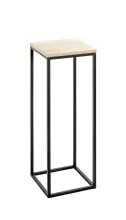 Blumentisch >52568< in eiche, schwarz, MDF, Metall...