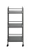 Beistelltisch >54522< in schwarz, Metall - 35x92x35cm (BxHxT)