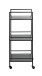 Beistelltisch >54522< in schwarz, Metall - 35x92x35cm (BxHxT)