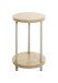 Beistelltisch >52712< in eiche, grau, MDF, Metall - 50x30cm (HxD)
