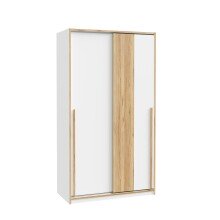 Kleiderschrank >SMARTROOM< in Weiss / Catania Eiche...