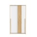 Kleiderschrank >SMARTROOM< in Weiss / Catania Eiche  - 118,8x215x57,3cm (BxHxT)