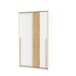 Kleiderschrank >SMARTROOM< in Weiss / Catania Eiche  - 118,8x215x57,3cm (BxHxT)