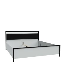 Bett >HIGH ROCK< in Secret grey  - 180x98,7x200cm (BxHxT)