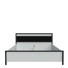 Bett >HIGH ROCK< in Secret grey  - 180x98,7x200cm (BxHxT)