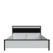 Bett >HIGH ROCK< in Secret grey  - 180x98,7x200cm (BxHxT)