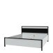 Bett >HIGH ROCK< in Secret grey  - 180x98,7x200cm (BxHxT)