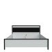 Bett >HIGH ROCK< in Secret grey  - 180x98,7x200cm (BxHxT)