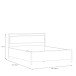 Bett >HIGH ROCK< in Secret grey  - 180x98,7x200cm (BxHxT)