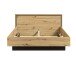Bett >TRONDHEIM< in Artisan Eiche  - 198,6x93,5x208,6cm (BxHxT)
